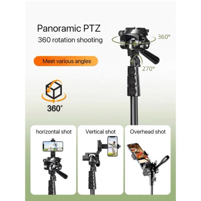 Штатив NeePho NP-2588: Професійний Трипод 180 см з 3D Головкою та Алюмінієвого Сплаву