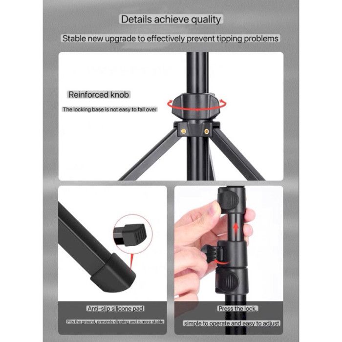 Штатив NeePho NP-2588: Професійний Трипод 180 см з 3D Головкою та Алюмінієвого Сплаву
