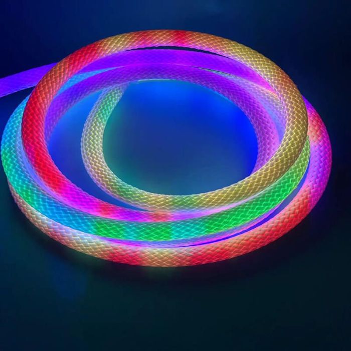 Розумна Неонова LED Стрічка-Шланг RGB (5 м): Гнучкий Водонепроникний Неон для Будинку та Вулиці