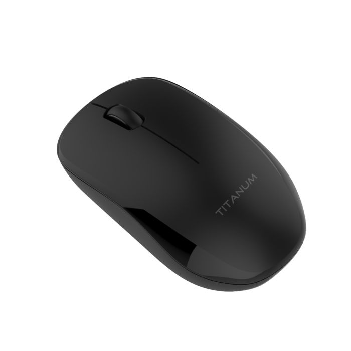 Бездротова миша TITANUM MS002WB Bluetooth + 2.4GHz акумуляторна безшумна Чорна