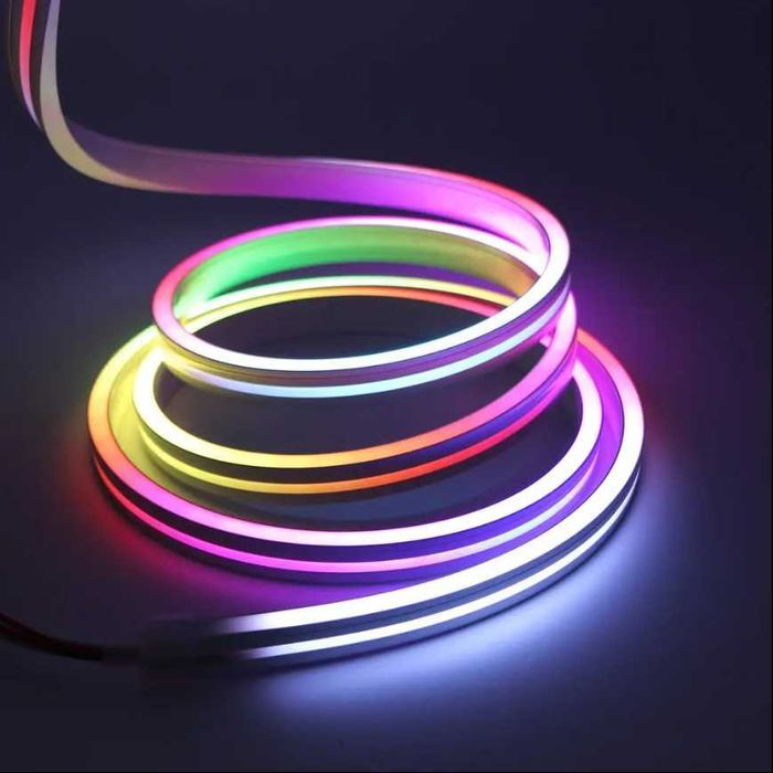 Неонова стрічка 5м, LED NEON  силіконова LED стрічка