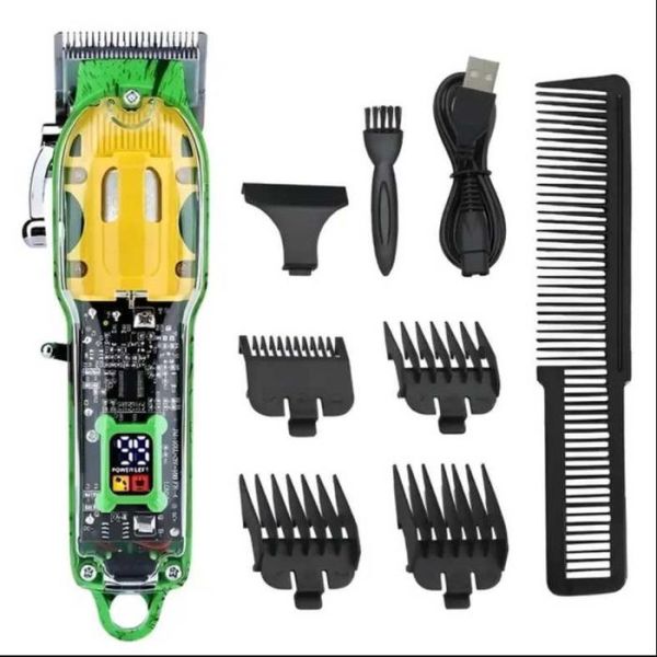 Акумуляторна машинка для стриження волосся HAIR CUTTER LY-452 прозора