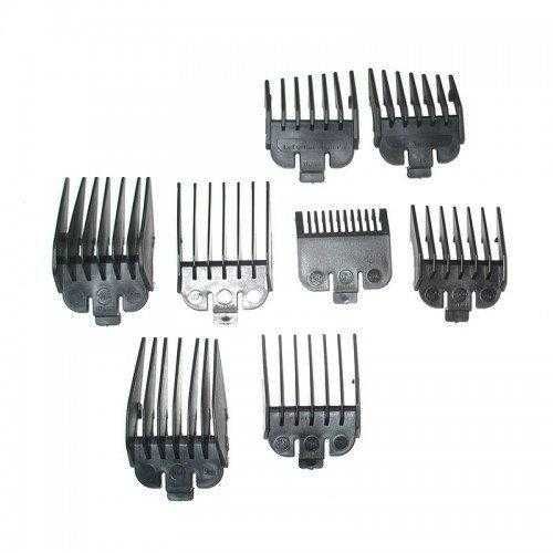 Машинка для стрижки дротова з насадками для волосся та бороди Gemei GM-1016 Pro Black + Ножиці і Гребінець