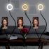 Селфі-кільце LED-лампа кільцева з кріпленням 3 режими