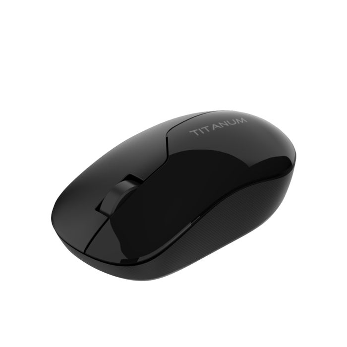 Бездротова миша TITANUM MS001W 2.4GHz безшумна мишка для ПК та ноутбука Black