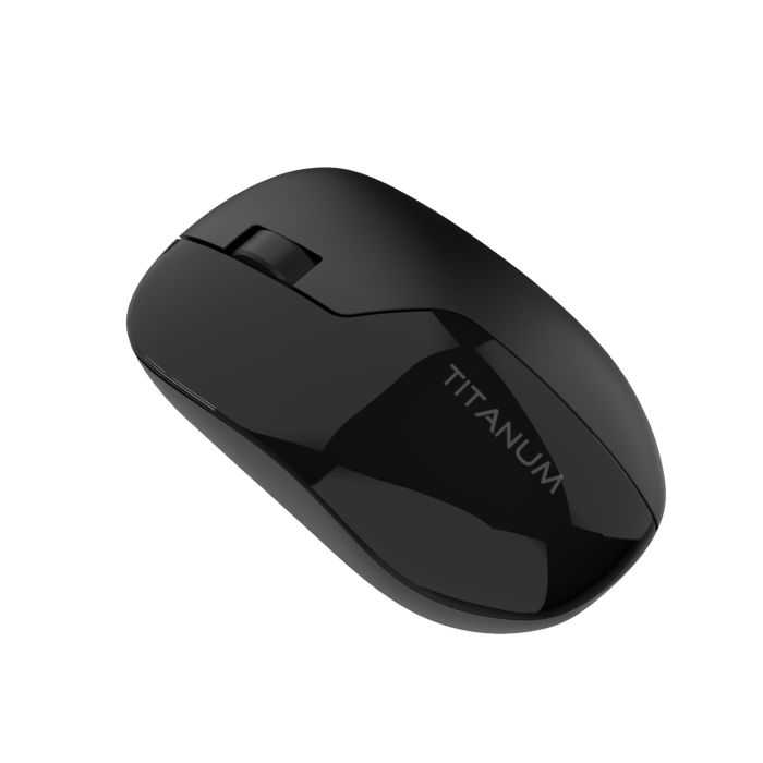 Бездротова миша TITANUM MS001W 2.4GHz безшумна мишка для ПК та ноутбука Black