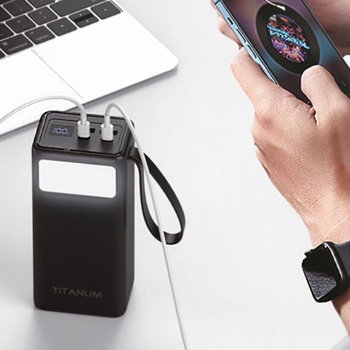 Повербанк 40000mAh TITANUM SP04P PD65W Black