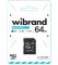 Карта пам'яті  64Gb Wibrand microSDXC (UHS-1) class 10