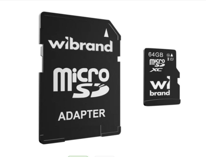 Карта пам'яті  64Gb Wibrand microSDXC (UHS-1) class 10