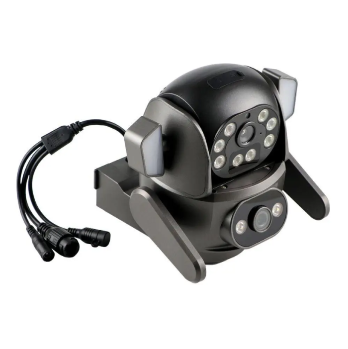 Вулична IP-камера XO CR04 Robot Dual Screen 4MP Wi-Fi IP66