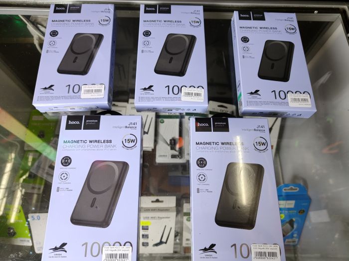 Магнітний павербанк HOCO J141 Grace 10000 mAh — MagSafe 15W + PD 20W Fast Charge