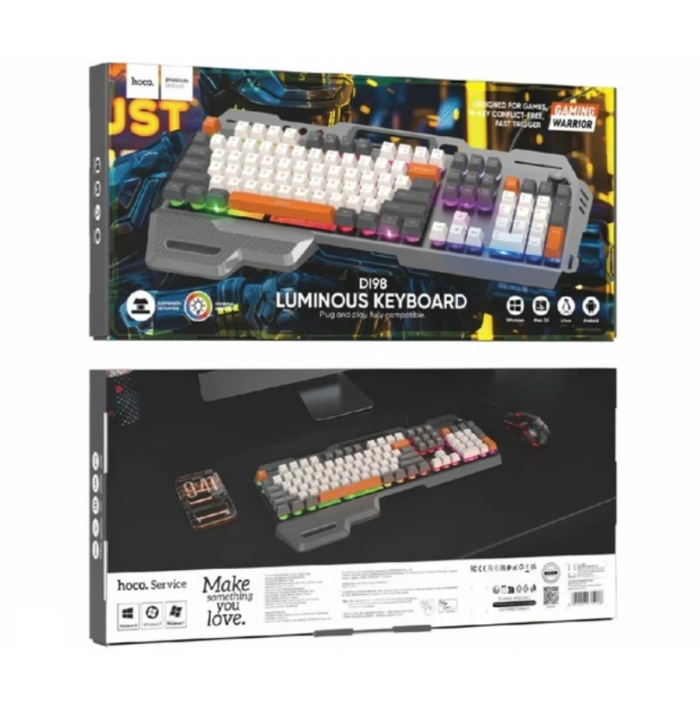 Клавіатура ігрова Hoco DI98 RGB дротова USB