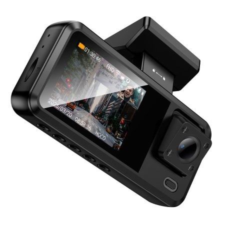 Автомобільний відеореєстратор на 3 камери Hoco DV15 автореєстратор з Wi-Fi та камерою заднього виду
