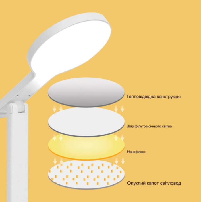 Bailong BL-3201: Акумуляторна LED-Лампа-Трансформер 360° Настільна лампа Bailong BL-3201