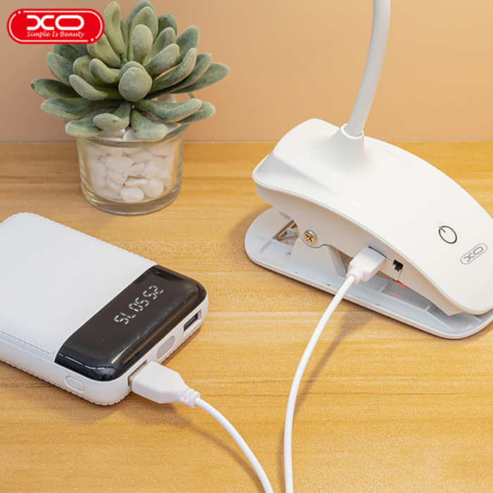 Настільна акумуляторна лампа XO OZ06 800 мАч від 6 до 30 годин роботи White