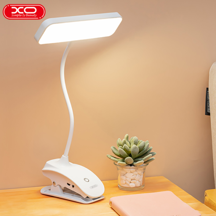Настільна акумуляторна лампа XO OZ06 800 мАч від 6 до 30 годин роботи White