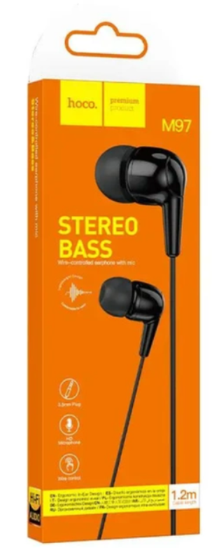 Навушники провідні вакуумні HOCO M97 чорні
