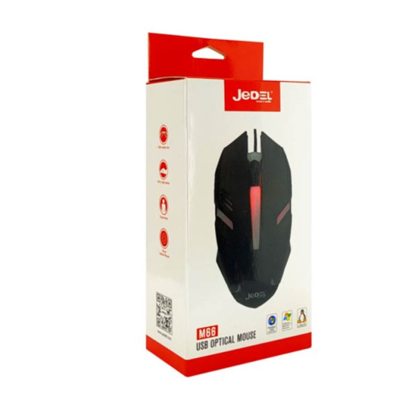 Мишка ігрова  JEDEL M66 1500DPI з RGB підсвічуванням