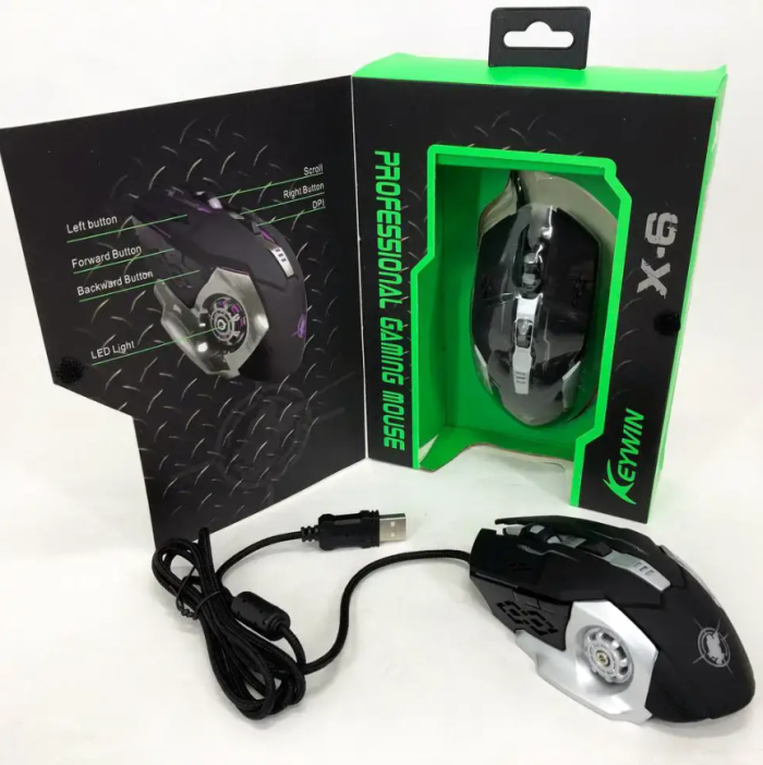 Мишка ігрова Keywin X-6 з RGB підсвічуванням