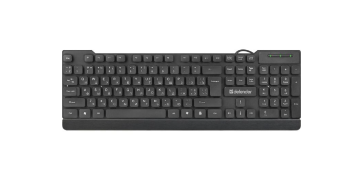 Клавіатура дротова Defender Element HB-190 UKR USB Black