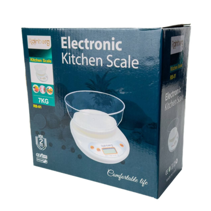 Ваги кухонні електронні до 7кг Rainberg RB-01 точність 1г