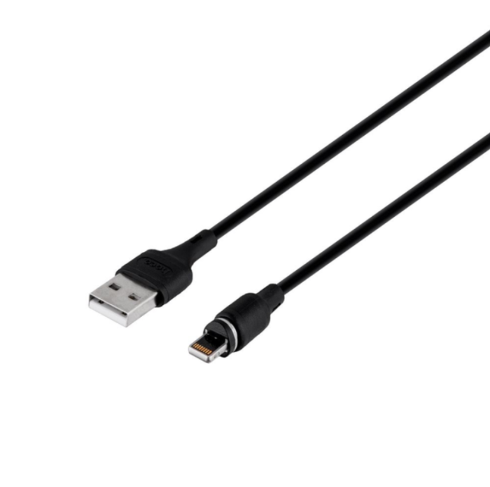 Кабель  Hoco X52 Sereno magnetic USB на Lightning магнітний зарядний кабель, 1m 2.4A Black