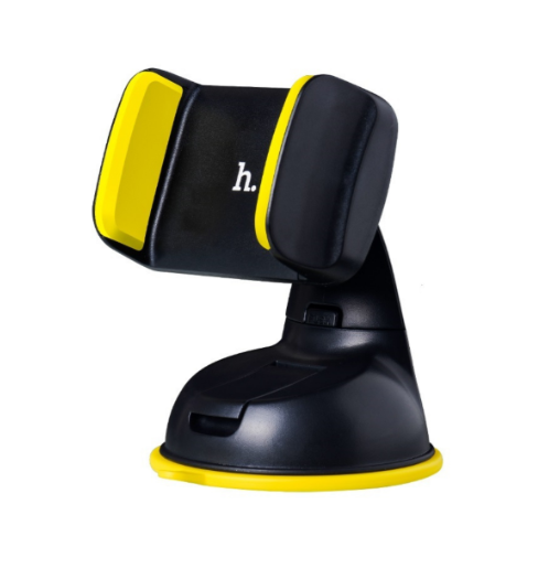 Автотримач для телефону Hoco CA5 Suction Yellow з Розсувною Фіксацією