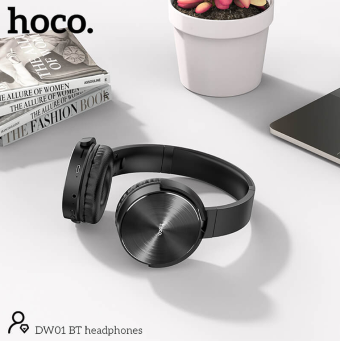 Складні Накладні Bluetooth-Навушники Hoco Foldable headphones DW01 |BT5.0, TF, AUX