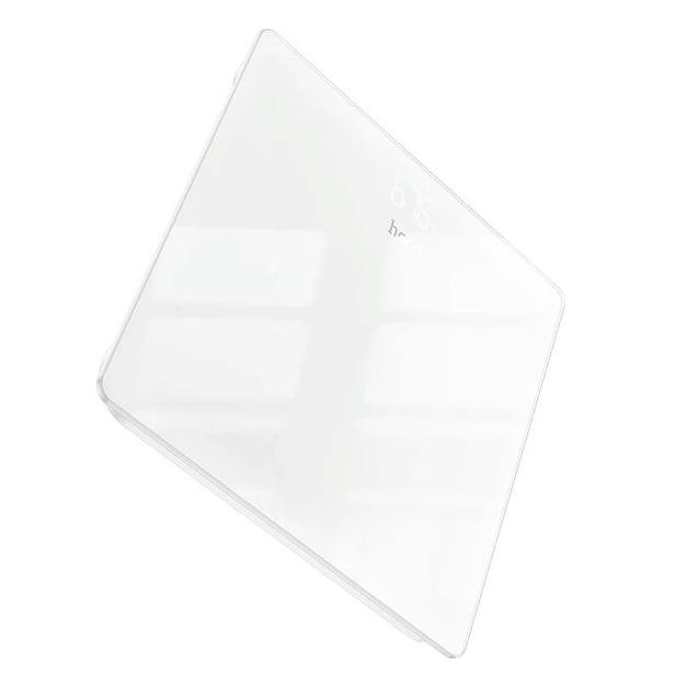 Електронні підлогові ваги Hoco Weight Scale HI20 до 180 кг білі загартоване скло