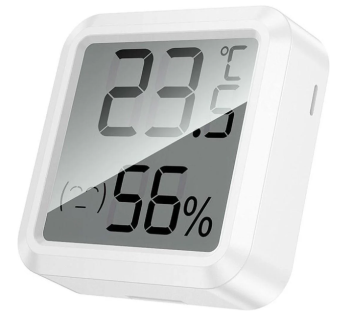 Термогігрометр Hoco HX40 компактний цифровий термометр і датчик вологості White