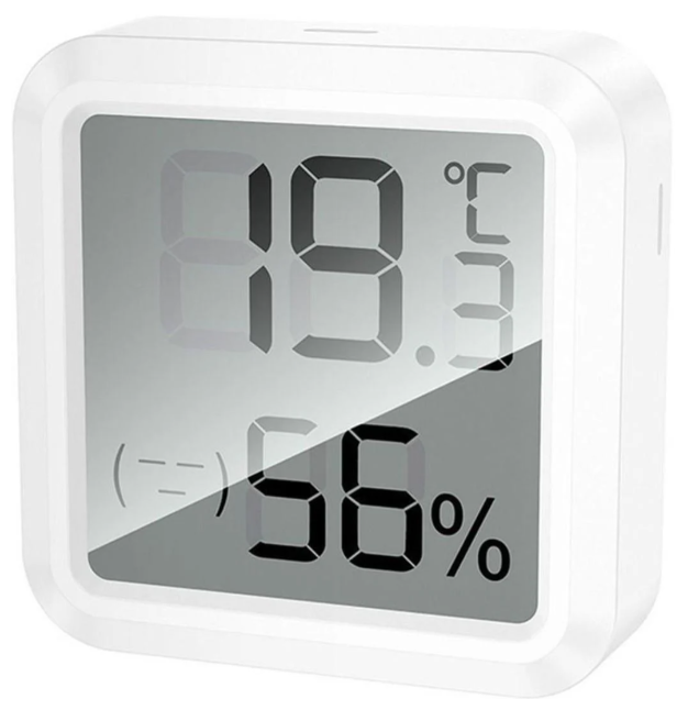Термогігрометр Hoco HX40 компактний цифровий термометр і датчик вологості White