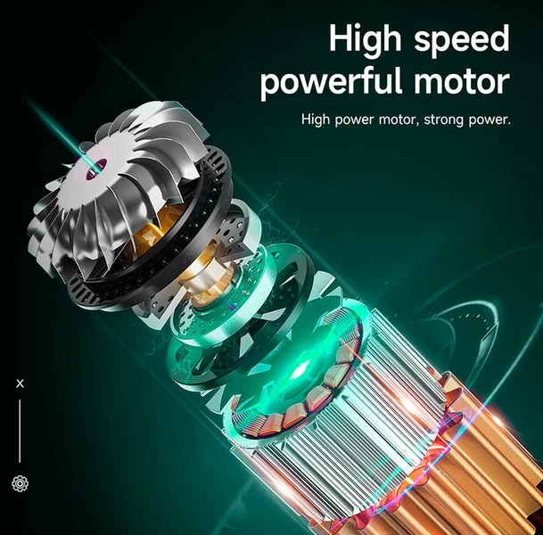 Тример для бороди та стрижки волосся Hoco DAR03 акумуляторний 3 насадки Зелений