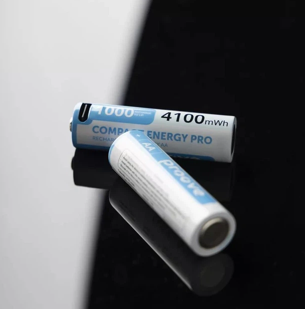Акумуляторні батарейки AA Proove Compact Energy PRO 4100mWh Li-ion Type-C 2 шт