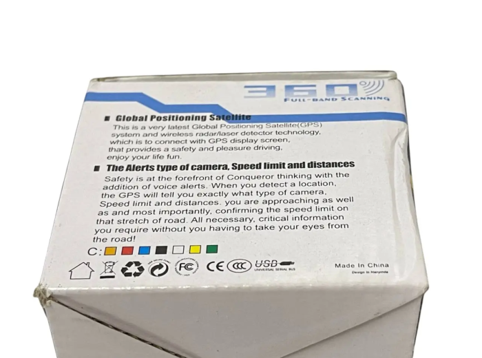 Автомобільний радар-детектор 360 градусів діапазони X K Ka 12-24V для авто та вантажівок