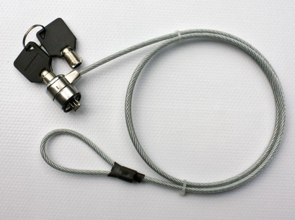 Замок для ноутбука Kensington Кенсінгтон на тросі 1.5 м з ключем прозорий