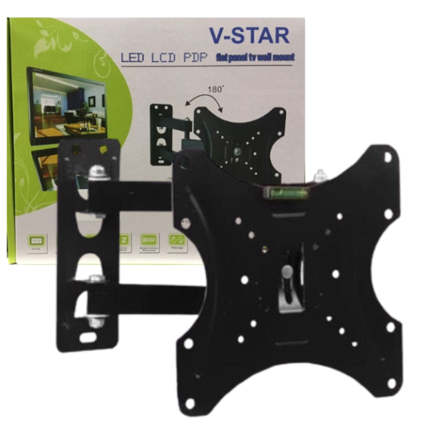 Кронштейн для телевізора 14-42 дюймів на стіну поворотний похилий CP302 до 50кг