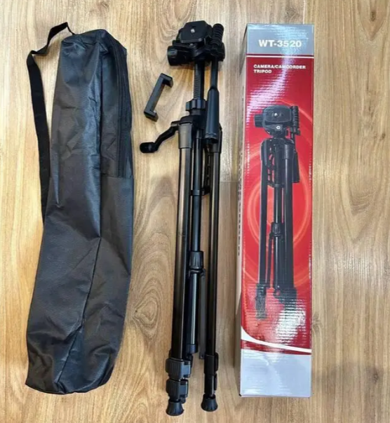 Штатив для фотоапарата та смартфона Weifeng WT-3520 висота 140 см трипод для зйомки