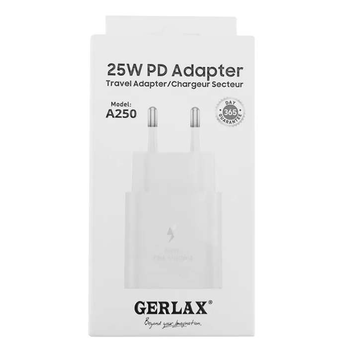 Зарядний пристрій Type-C Gerlax A250 PD 25W 3A швидка зарядка USB-C