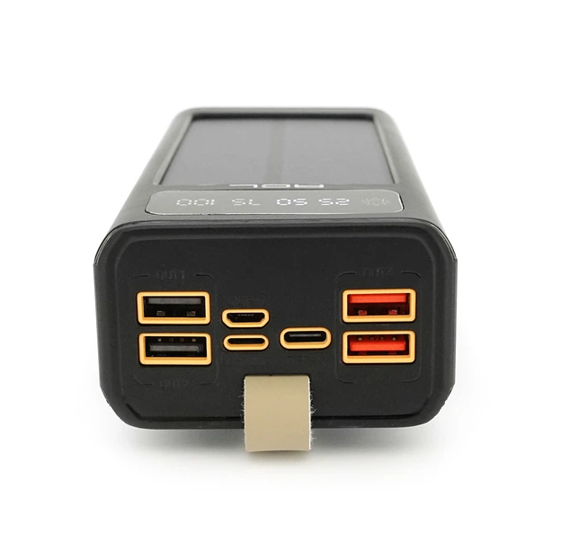 Повербанк 30000 mAh ACL PW-90B із сонячною панеллю та ліхтариком 4хUSB