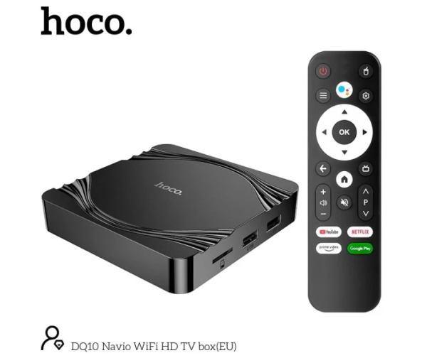 Smart TV приставка Android TV Box HOCO DQ10 Navio 4/32GB 4K 60FPS Wi-Fi 5G