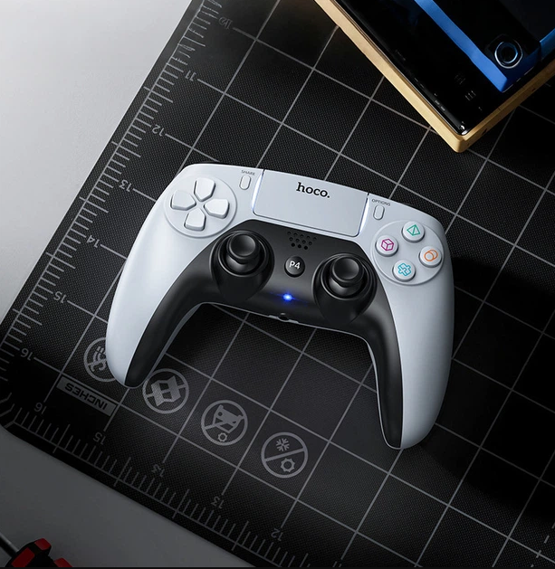 Безпровідний ігровий контролер джойстик для ПК, PS4, PS5 HOCO GA1 Білий
