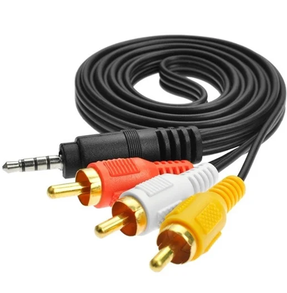 Аудіо-Відео Кабель 3R-3.5мм (3 RCA 'Тюльпани')