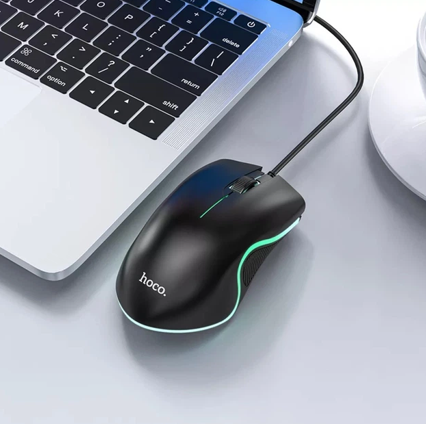 Ігрова миша Hoco GM19 дротова оптична мишка з RGB підсвіткою 1000 DPI