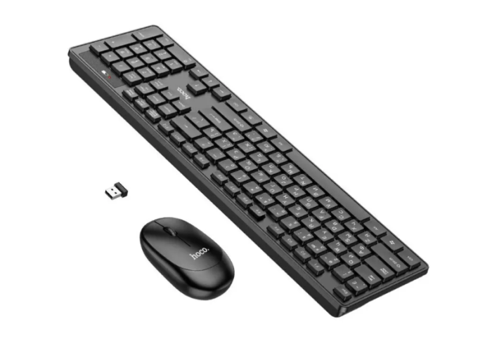 Бездротовий набір клавіатура та мишка Hoco GM17 Combo 2в1 Wireless Black