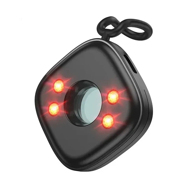 Детектор прихованих камер Hoco GM231 Anti-spy виявник відеокамер брелок Black