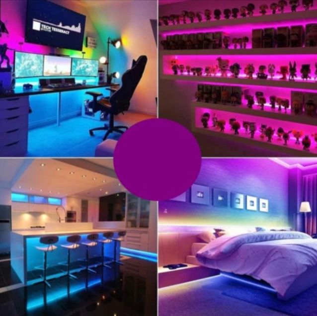 Світлодіодна LED стрічка з пультом Digital RGB 24V (5m)