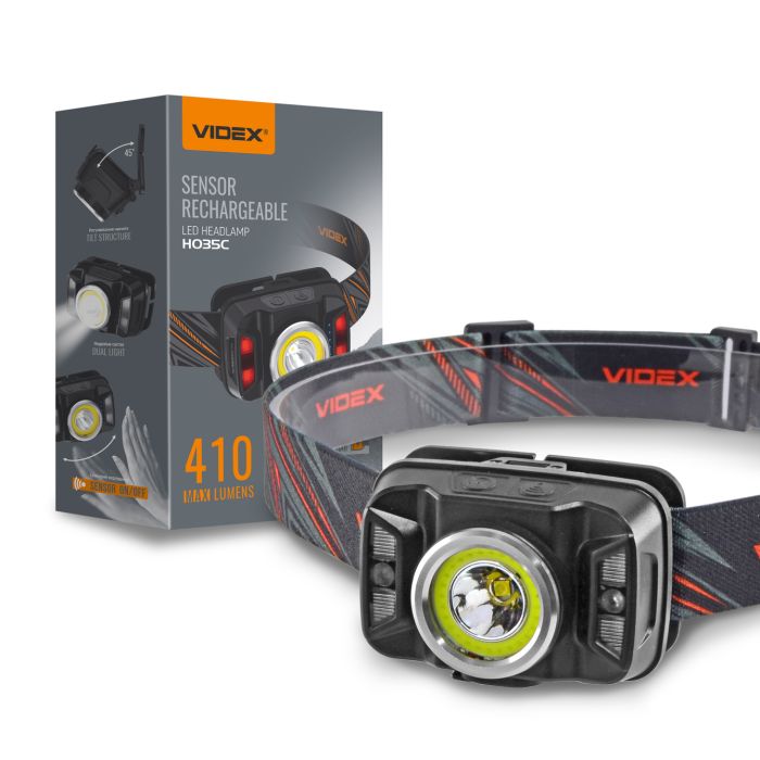 Налобний світлодіодний ліхтарик VIDEX VLF-H035C 410Lm 5000K